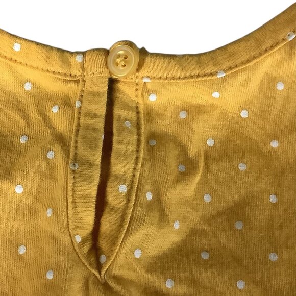 Old Navy Baby Girls Jumpsuit Yellow White Polka Dots Short Sleeve 0-3M One Piece - Picture 6 of 11